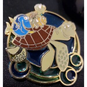 Disney Pin Finding Nemo Turtle Ride Stained Glass Crush Squirt Marlin Dory 36077